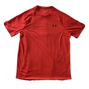Under Armour Men's M The Tech Tee Red Coral Athletic Shirt